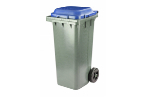 Бак для мусора 120л (на колесах)(серо-синий) (уп.1). Артикул: М4667