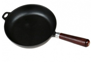 Сковорода чугунная Ø24,5см. с деревянной ручкой. Артикул: 4810V