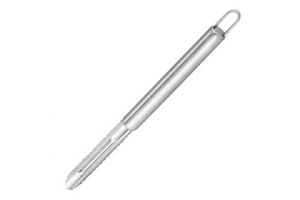 Овощечистка из нержавеющей стали с вертикальным лезвием, NIMBUS, 19,5*1,8 см, овал ручка с подвесом. Артикул: 007418